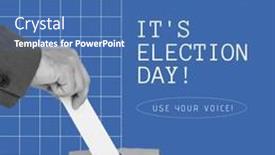  Presentation with election - PPT layouts with composition-of-election-day-text background and a ocean colored foreground