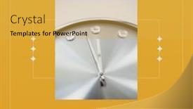  Presentation with saving - Presentation design featuring composition-of-end-of-daylight background and a yellow colored foreground