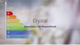 Presentation with energy efficiency - PPT layouts having composition-of-energy-efficiency-rating background and a sky blue colored foreground