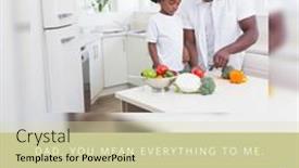  Presentation with family day - PPT theme with composition-of-father-s-day background and a soft green colored foreground