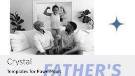  Presentation with grandfather - Presentation with composition-of-father-s-day background and a light gray colored foreground
