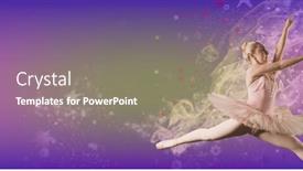  Presentation with fitness dance - Presentation featuring composition-of-female-ballet-dancer background and a gray colored foreground