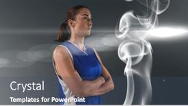  Presentation with basketball female - 