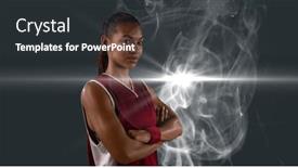  Presentation with basketball female - 