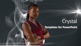  Presentation with basketball female - 