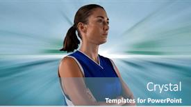  Presentation with basketball female - 