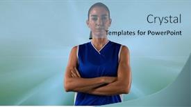  Presentation with basketball female - 