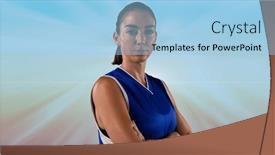  Presentation with basketball female - 