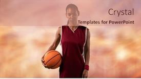  Presentation with basketball female - 