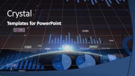  Presentation with data processing - PPT theme enhanced with composition-of-financial-data-processing background and a black colored foreground