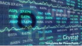  Presentation with processing - PPT theme enhanced with composition-of-financial-data-processing background and a ocean colored foreground