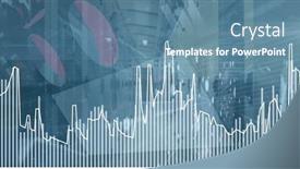  Presentation with server - Presentation theme having composition-of-financial-data-processing background and a teal colored foreground