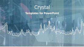  Presentation with server - Presentation theme featuring composition-of-financial-data-processing background and a teal colored foreground