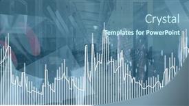  Presentation with server - Presentation design consisting of composition-of-financial-data-processing background and a ocean colored foreground