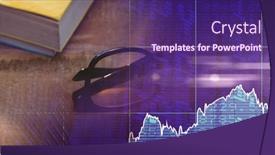  Presentation with digital image processing - Cool new slide set with composition-of-financial-statistics-processing backdrop and a  colored foreground