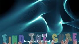  Presentation with blue global - Cool new presentation design with composition-of-find-the-cure backdrop and a  colored foreground