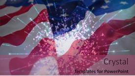  Presentation with video background - PPT theme featuring composition-of-fireworks-exploding-over background and a violet colored foreground