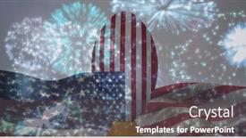  Presentation with american football - PPT layouts with composition-of-fireworks-with-american background and a dark gray colored foreground
