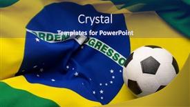  Presentation with movement - Slides consisting of composition-of-football-over-national background and a  colored foreground