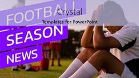  Presentation with season - Presentation having composition-of-football-season-news background and a  colored foreground