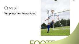  Presentation with football tournament - Slide set enhanced with composition-of-football-tournament-text background and a sky blue colored foreground