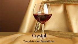  Presentation with frame - Presentation design having composition of frame and wine background and a  colored foreground