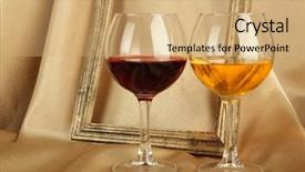  Presentation with constructionsteel frame - Presentation with composition of frame and wine background and a  colored foreground