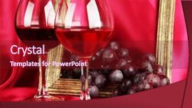  Presentation with wine - Theme enhanced with composition of frame wine background and a  colored foreground