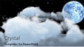  Presentation with spooky - Slides with composition-of-full-moon background and a light blue colored foreground