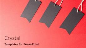  Presentation with space - Slides with composition-of-gift-tags background and a gray colored foreground