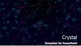  Presentation with glowing lights - Presentation design having composition-of-glowing-lights background and a black colored foreground