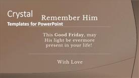  Presentation with good friday - Presentation theme enhanced with composition-of-good-friday-text background and a coral colored foreground