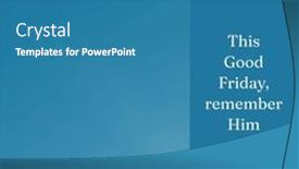  Presentation with good friday - Presentation theme featuring composition-of-good-friday-text background and a teal colored foreground