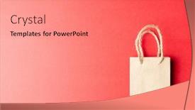  Presentation with paper bag - Slide deck consisting of composition-of-gray-paper-shopping background and a gray colored foreground