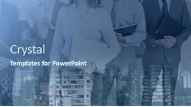  Presentation with business networking - Audience pleasing presentation theme consisting of composition-of-group-of-diverse backdrop and a  colored foreground