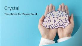  Presentation with mental health services - Presentation design with composition-of-hands-holding-purple background and a light blue colored foreground