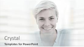  Presentation with success business - Theme with composition-of-happy-caucasian-busineswoman background and a white colored foreground