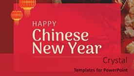  Presentation with chinese new year - PPT theme with composition-of-happy-chinese-new background and a red colored foreground