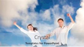  Presentation with happy holiday - Audience pleasing PPT theme consisting of composition-of-happy-couple-celebrating backdrop and a light blue colored foreground