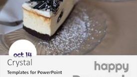  Presentation with happy image - PPT layouts featuring composition-of-happy-dessert-day background and a light gray colored foreground