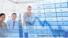  Presentation with business communication - Theme having composition-of-happy-diverse-business background and a light blue colored foreground