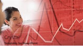  Presentation with interface - Presentation design consisting of composition-of-happy-diverse-businesspeople background and a  colored foreground