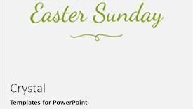  Presentation with happy image - Presentation with composition-of-happy-easter-sunday background and a white colored foreground