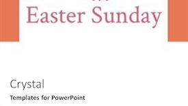  Presentation with happy-image - PPT theme having composition-of-happy-easter-sunday background and a white colored foreground