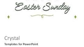  Presentation with happy image - Slides featuring composition-of-happy-easter-sunday background and a white colored foreground