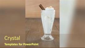  Presentation with celebration - Slide deck with composition-of-happy-ice-cream background and a tawny brown colored foreground