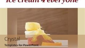  Presentation with celebration - Theme having composition-of-happy-ice-cream background and a coral colored foreground