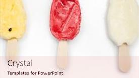  Presentation with celebration - Presentation design featuring composition-of-happy-ice-cream background and a lemonade colored foreground