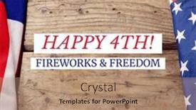  Presentation with independence - Slides enhanced with composition-of-happy-independence-day background and a coral colored foreground