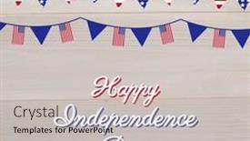  Presentation with independence - PPT layouts enhanced with composition-of-happy-independence-day background and a soft green colored foreground